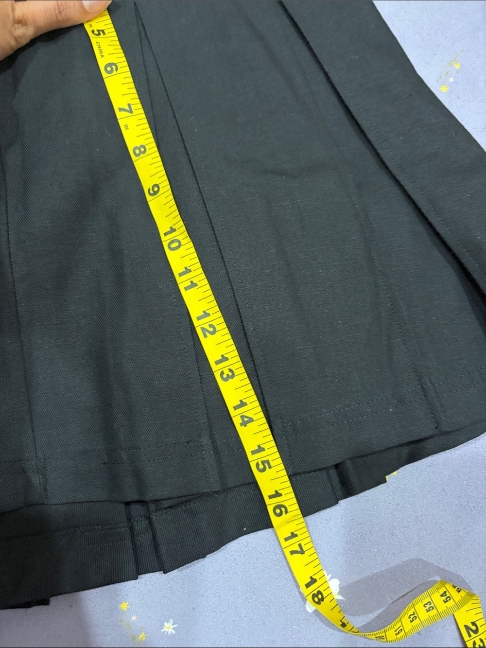 Kotn Dendera Black Twill Pleated Mini Skort size 4 - Picture 5 of 7